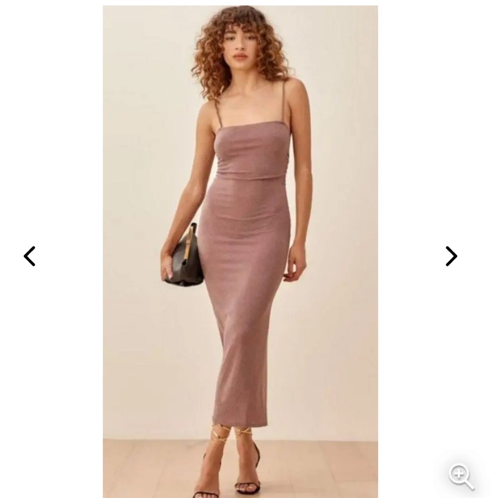 Reformation Dress in Mauve